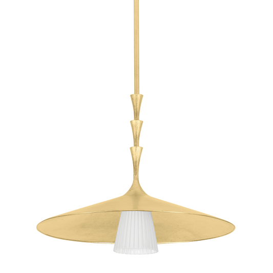 VAILS GATE Pendant with Vintage Gold Leaf Finish