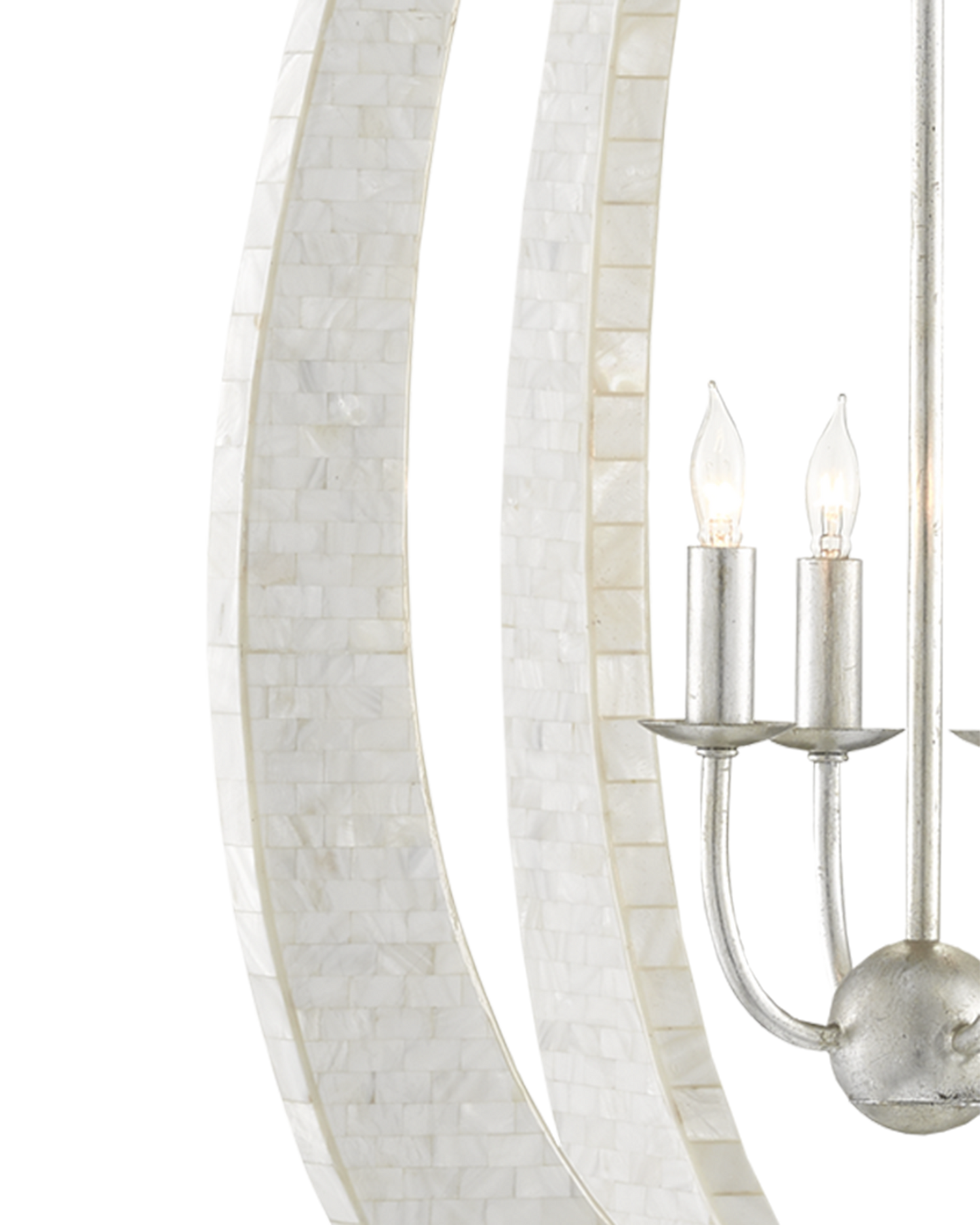 Arietta White Teardrop Chandelier