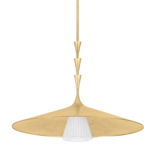 VAILS GATE Pendant with Vintage Gold Leaf Finish