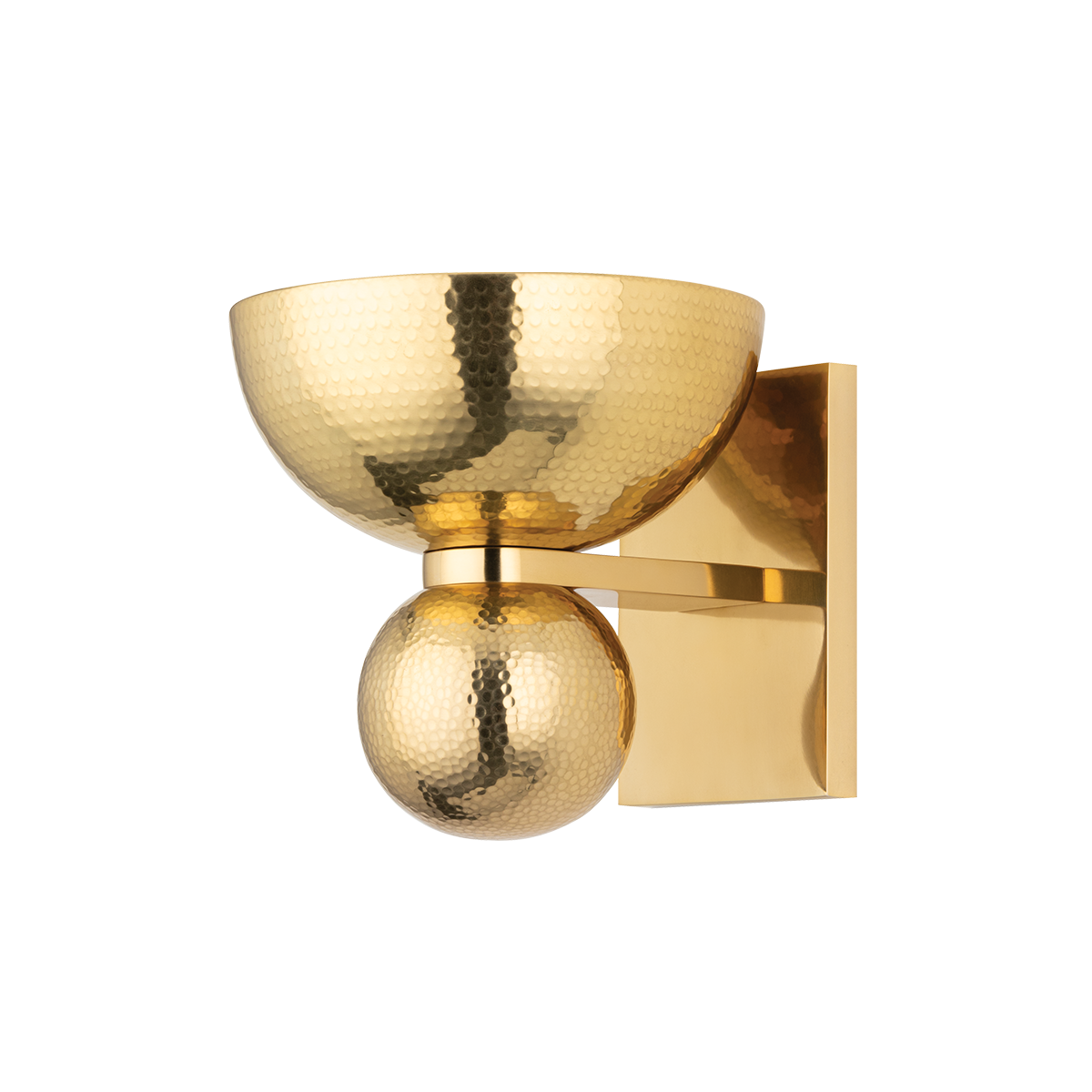 CATANIA Wall Sconce In Vintage Brass Finish