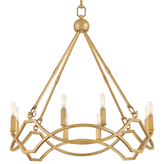 Leona Medium Chandelier In Gold Finish