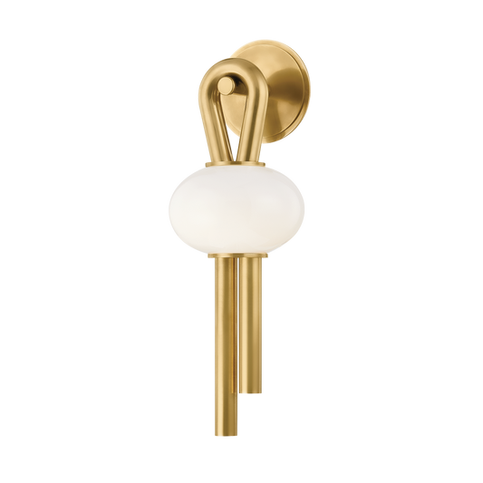 ALA Wall Sconce In Vintage Brass Finish