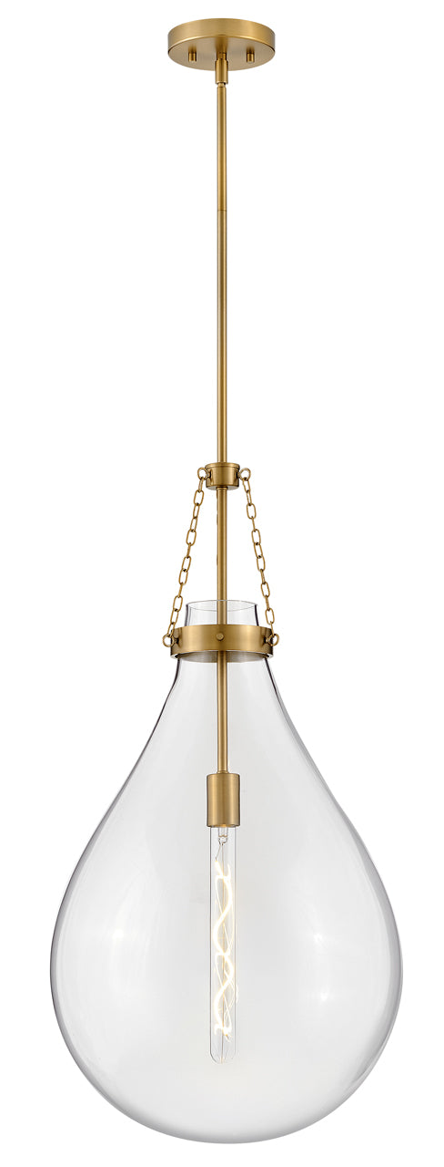 Eloise Large Pendant In Light Brass Finish