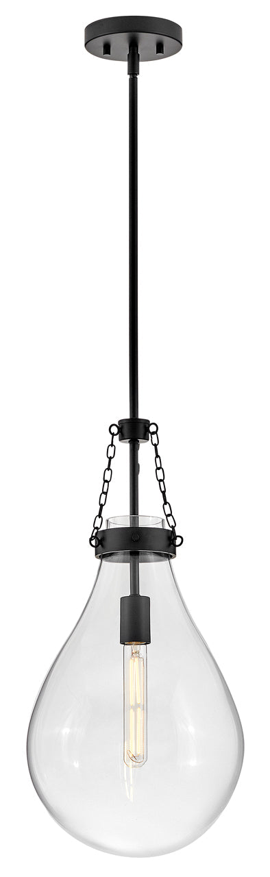 Eloise Small Pendant In Black Finish