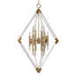 Lyons Chandelier with Aged Brass Finish