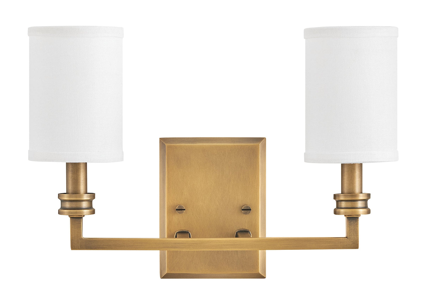 Moore Medium Sconce In Light Brass Finish
