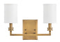 Moore Medium Sconce In Light Brass Finish