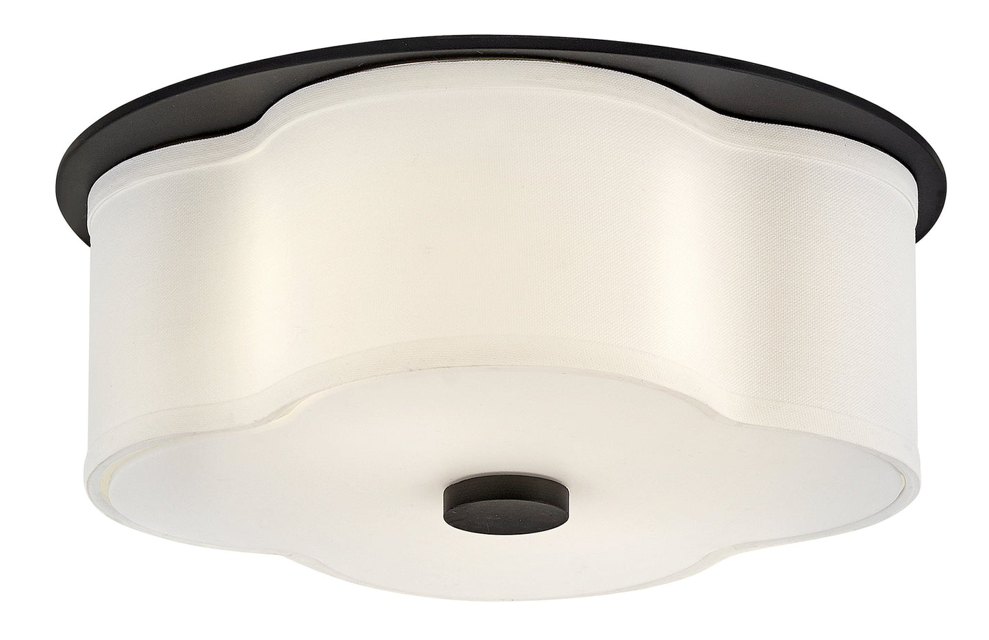 Delaney Medium Flush Mount In Black Finish
