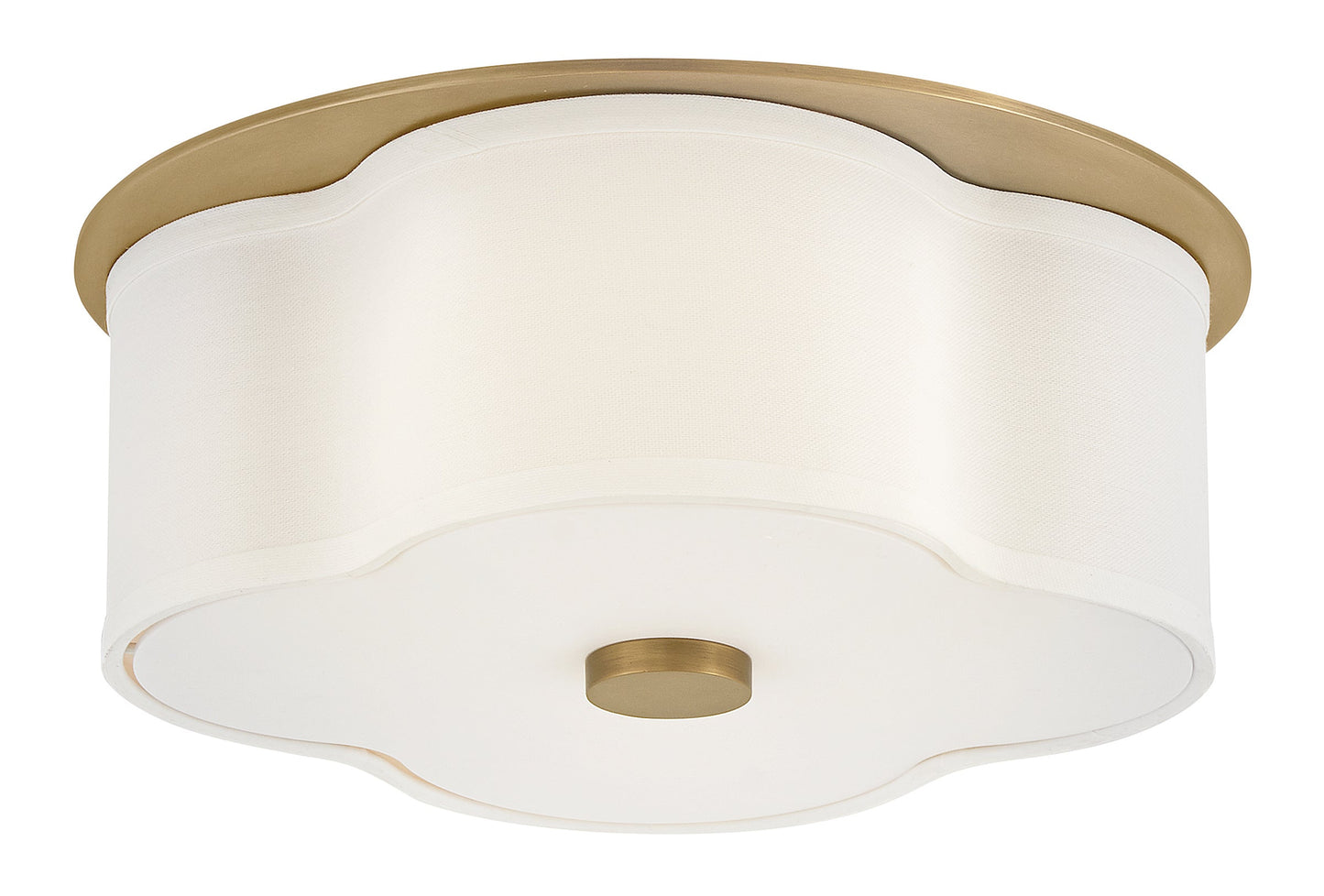 Delaney Medium Flush Mount In Light Brass Finish