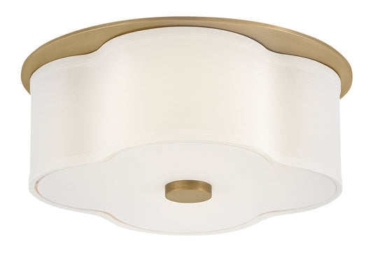 Delaney Medium Flush Mount In Light Brass Finish