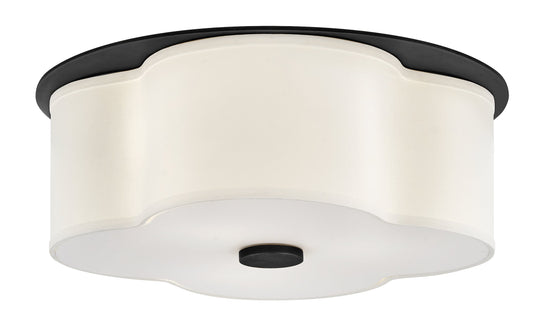 Delaney Medium Flush Mount In Black Finish