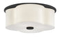 Delaney Medium Flush Mount In Black Finish