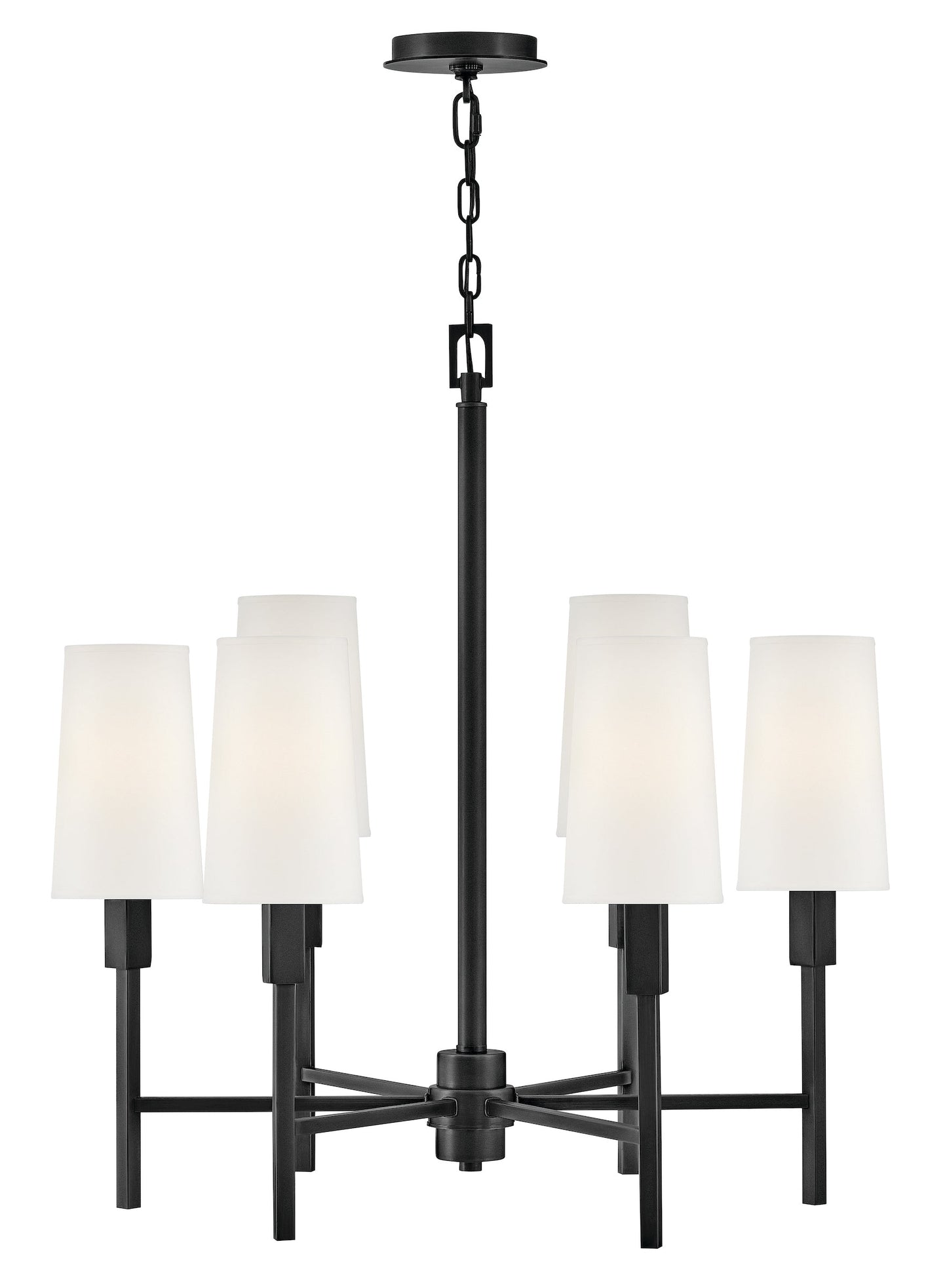 Fenwick Medium Chandelier In Black Finish