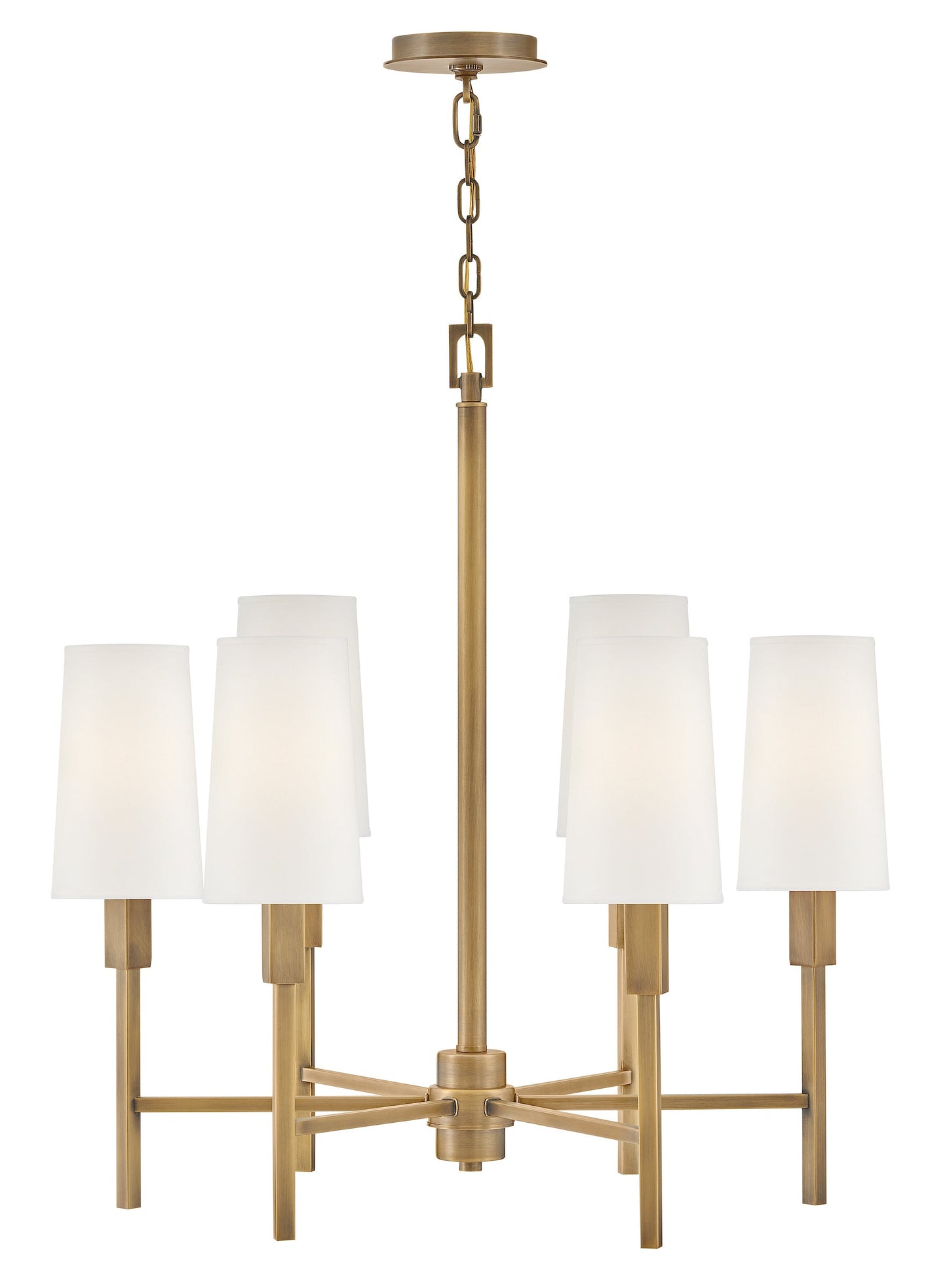 Fenwick Medium Chandelier In Light Brass Finish