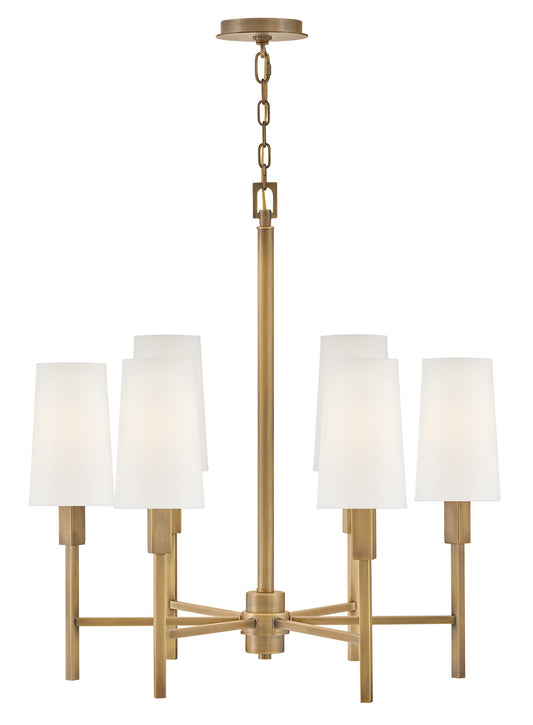 Fenwick Medium Chandelier In Light Brass Finish