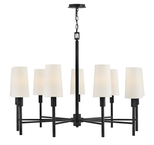 Fenwick Large Chandelier In Black Finish