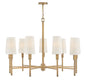 Fenwick Large Chandelier In Light Brass Finish