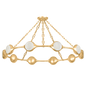 RIVIERE CHANDELIER In Vintage Gold Leaf Finish