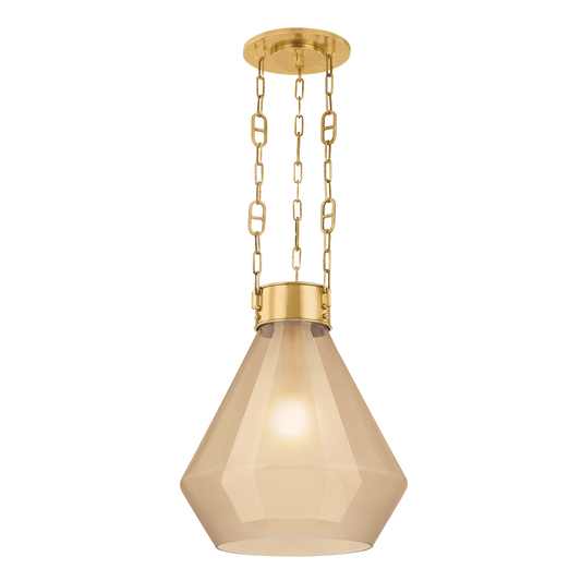 TRAGUS PENDANT In Vintage Brass Finish