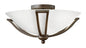 Bolla Medium Flush Mount In Dark Brass Finish