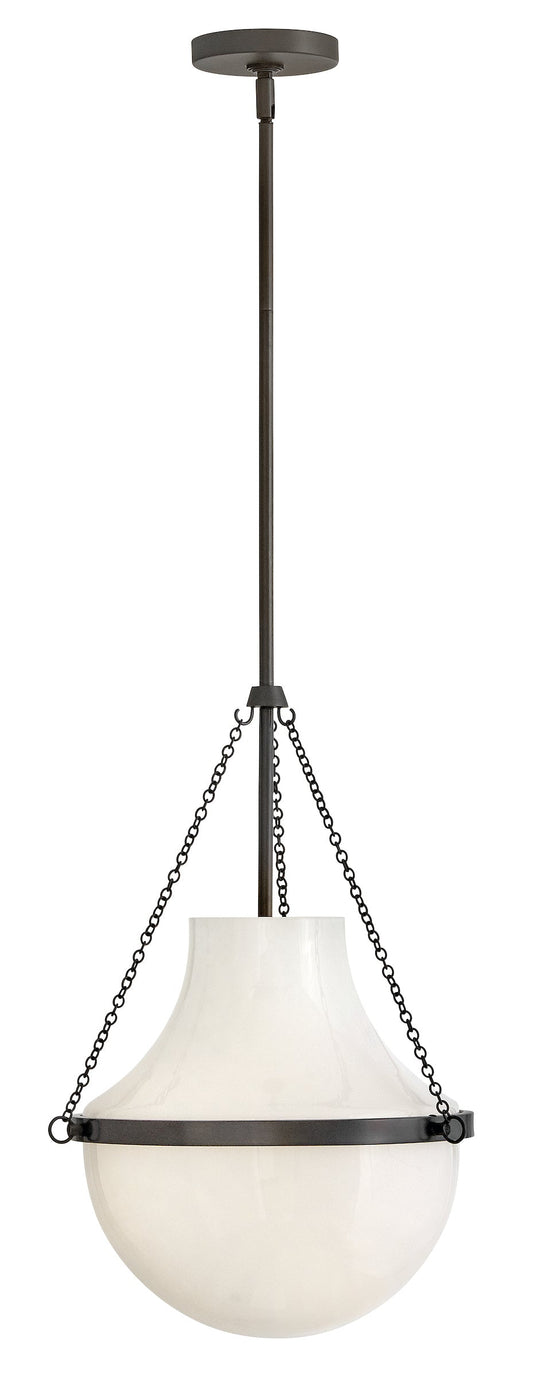 Collins Medium Pendant In Black Finish