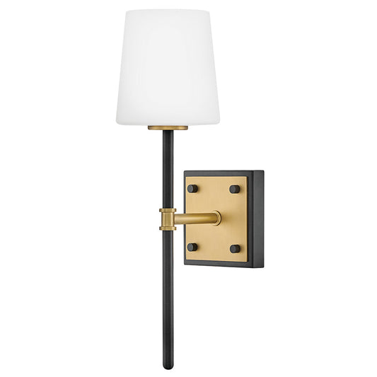 Saunders Medium Sconce In Black Finish