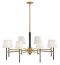 Saunders Large Chandelier In Black Finish