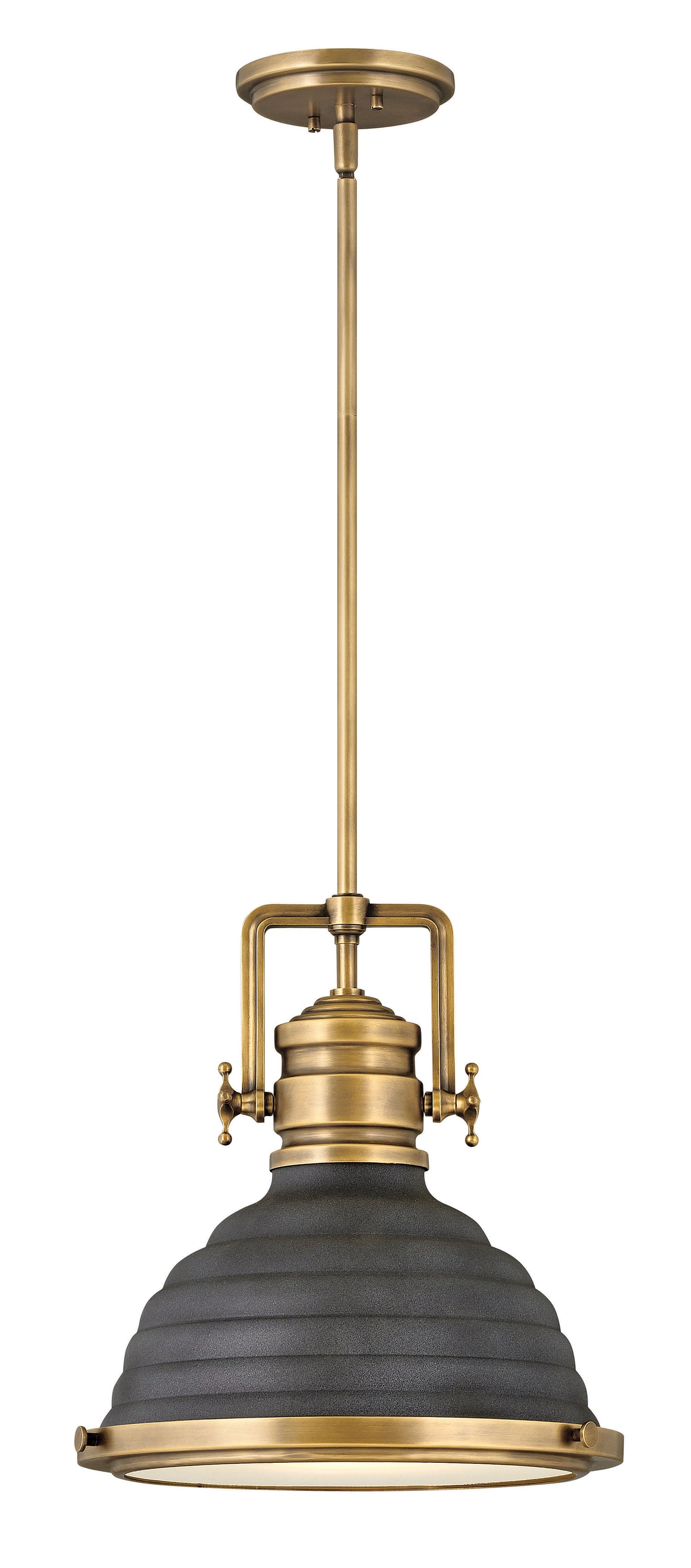 Keating Medium Pendant In Light Brass Finish