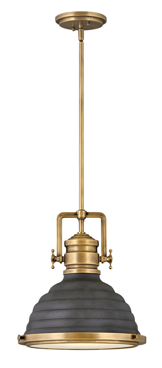 Keating Medium Pendant In Light Brass Finish
