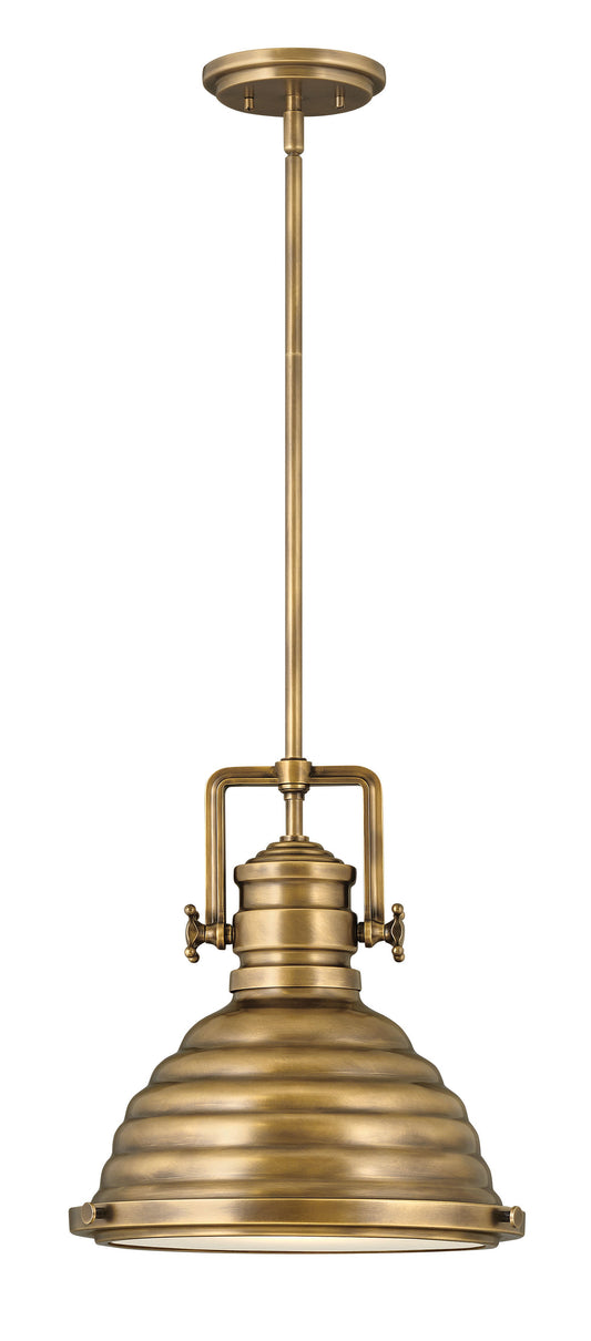Keating Medium Pendant In Light Brass Finish