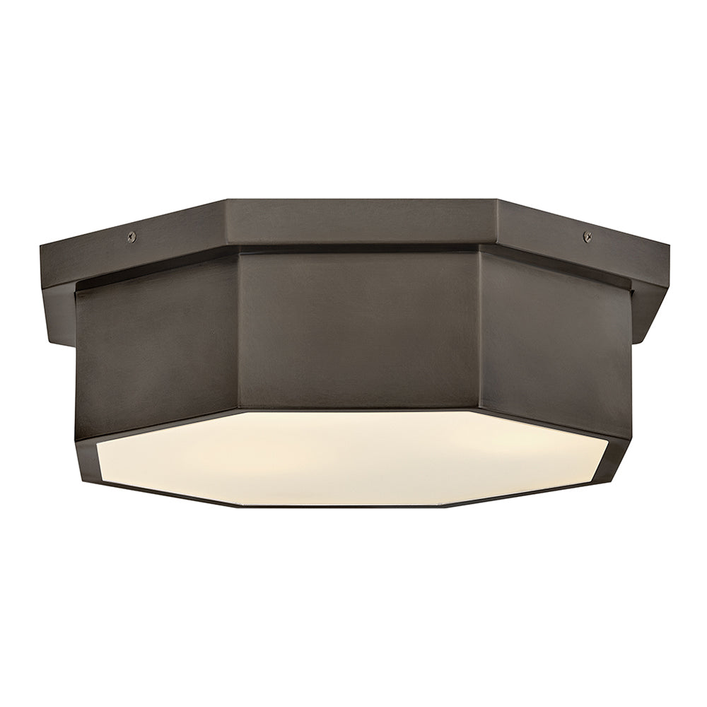 Facet Medium Flush Mount In Black Finish