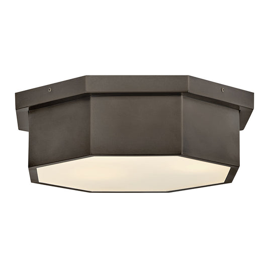 Facet Medium Flush Mount In Black Finish