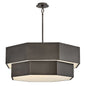 Facet Medium Convertible Chandelier In Black Finish