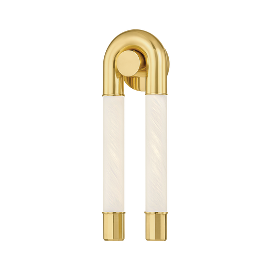 ZEME Wall Sconce In VINTAGE POLISHED BRASS Finish
