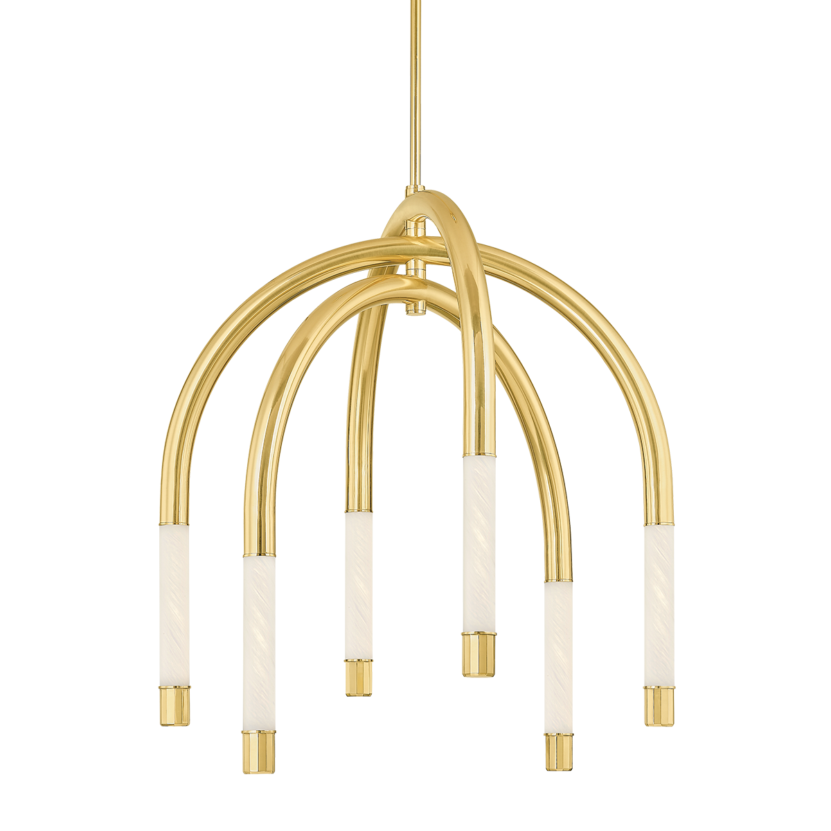 ZEME Chandelier In VINTAGE POLISHED BRASS Finish
