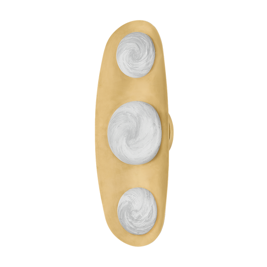 BEZEL Wall Sconce In VINTAGE BRASS Finish