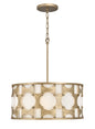 Carter Small Drum Chandelier In Gold Finish