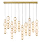 Trigo Large Multi Light Linear In Light Brass Finish