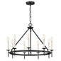 Copley Medium Ring Chandelier In Black Finish