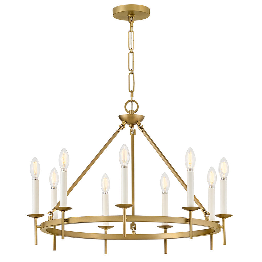 Copley Medium Ring Chandelier In Light Brass Finish