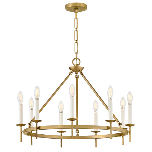 Copley Medium Ring Chandelier In Light Brass Finish