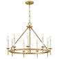 Copley Medium Ring Chandelier In Light Brass Finish