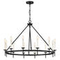 Copley Large Ring Chandelier In Black Finish