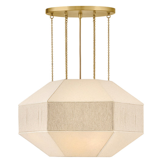 Lyla Medium Convertible Chandelier In Light Brass Finish
