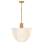 Becca Large Pendant In Light Brass Finish