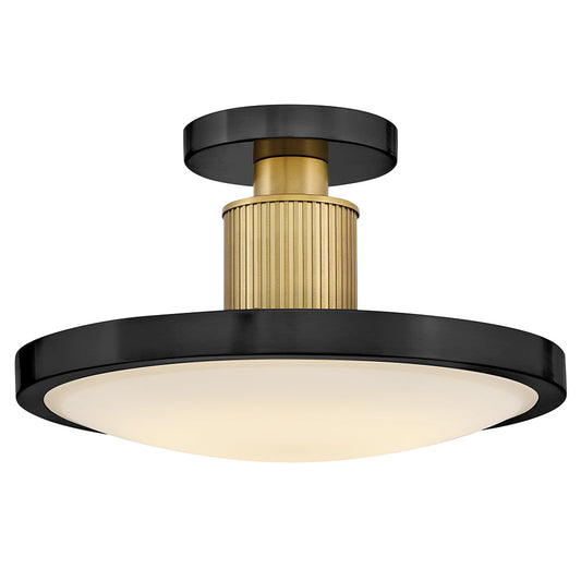 Kieran Medium Semi-Flush Mount In Black Finish