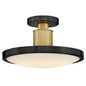 Kieran Medium Semi-Flush Mount In Black Finish