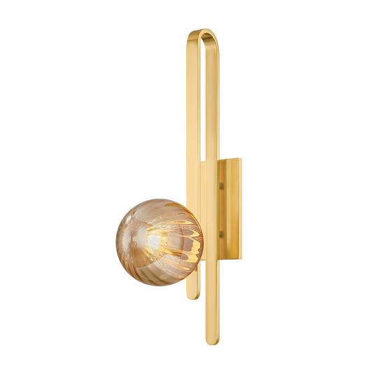 CRONUS Wall Sconce In VINTAGE POLISHED BRASS Finish