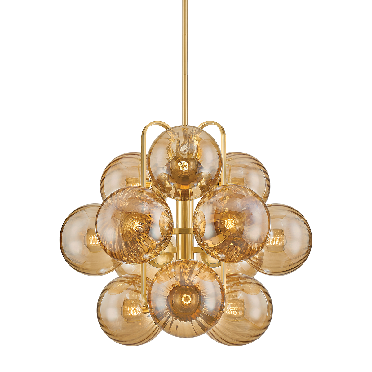 CRONUS Chandelier In VINTAGE POLISHED BRASS Finish