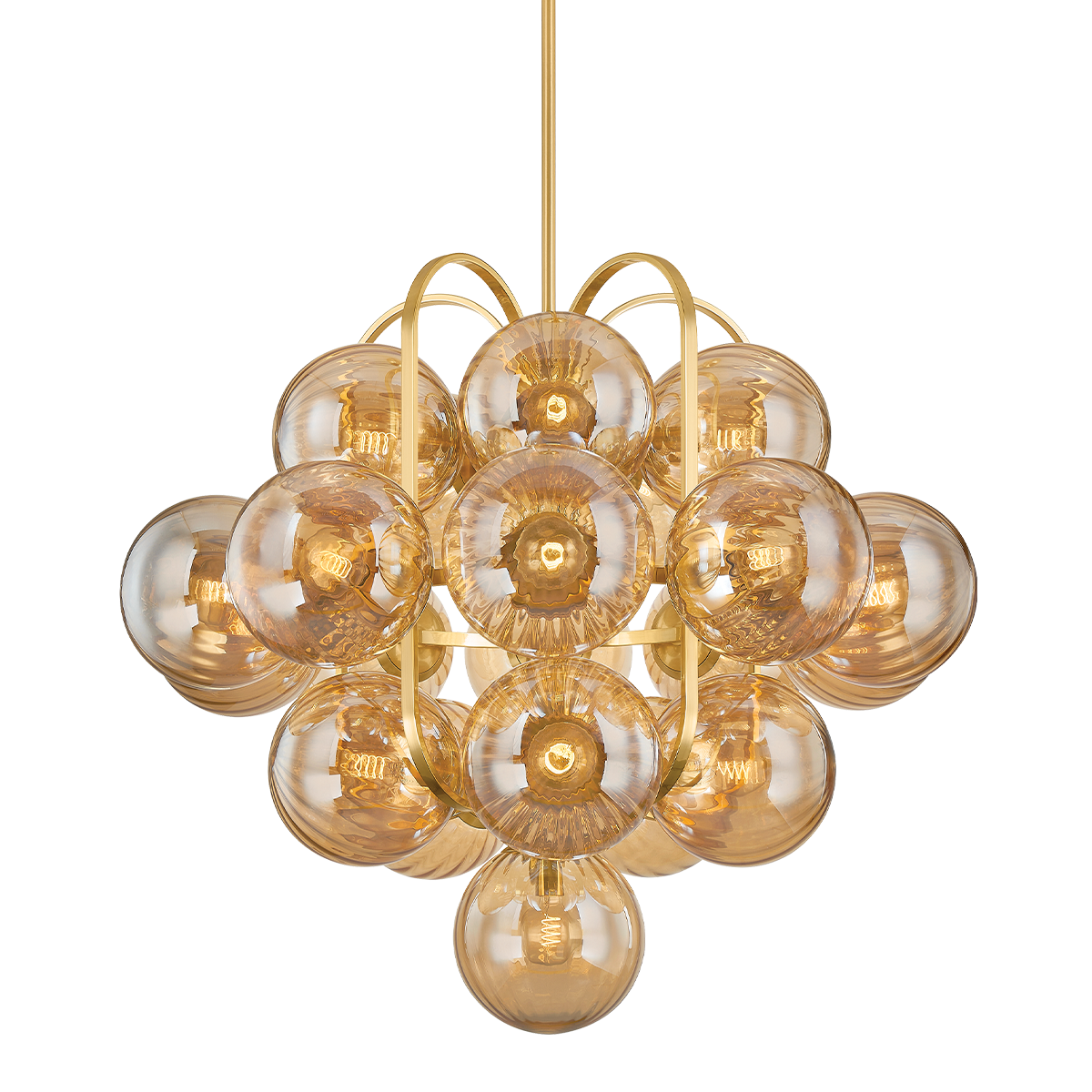 CRONUS Chandelier In VINTAGE POLISHED BRASS Finish